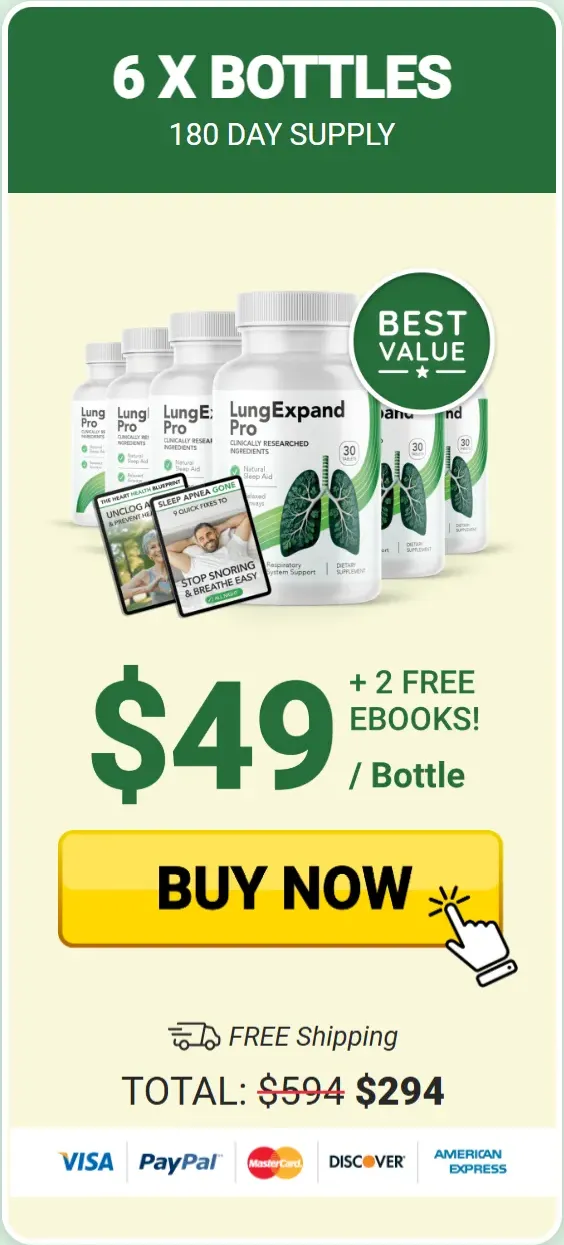 LungExpand Pro price 6 bottle